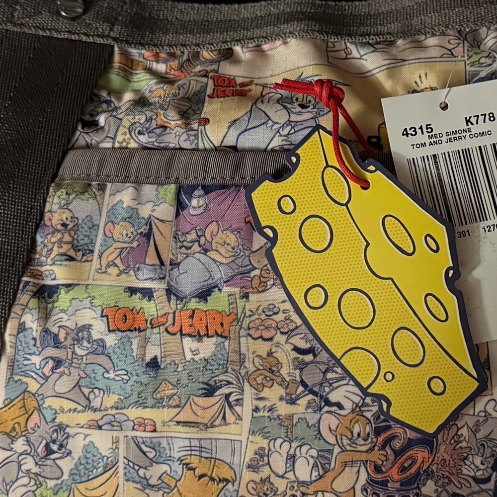 RARE Tom & Jerry x LeSportsac Medium Simone Comic Print Purse - NWT!